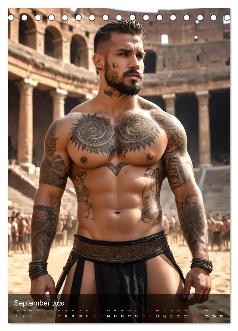 Bild: 9783457301357 | Tattoo Kings (Tischkalender 2026 DIN A5 hoch), CALVENDO Monatskalender