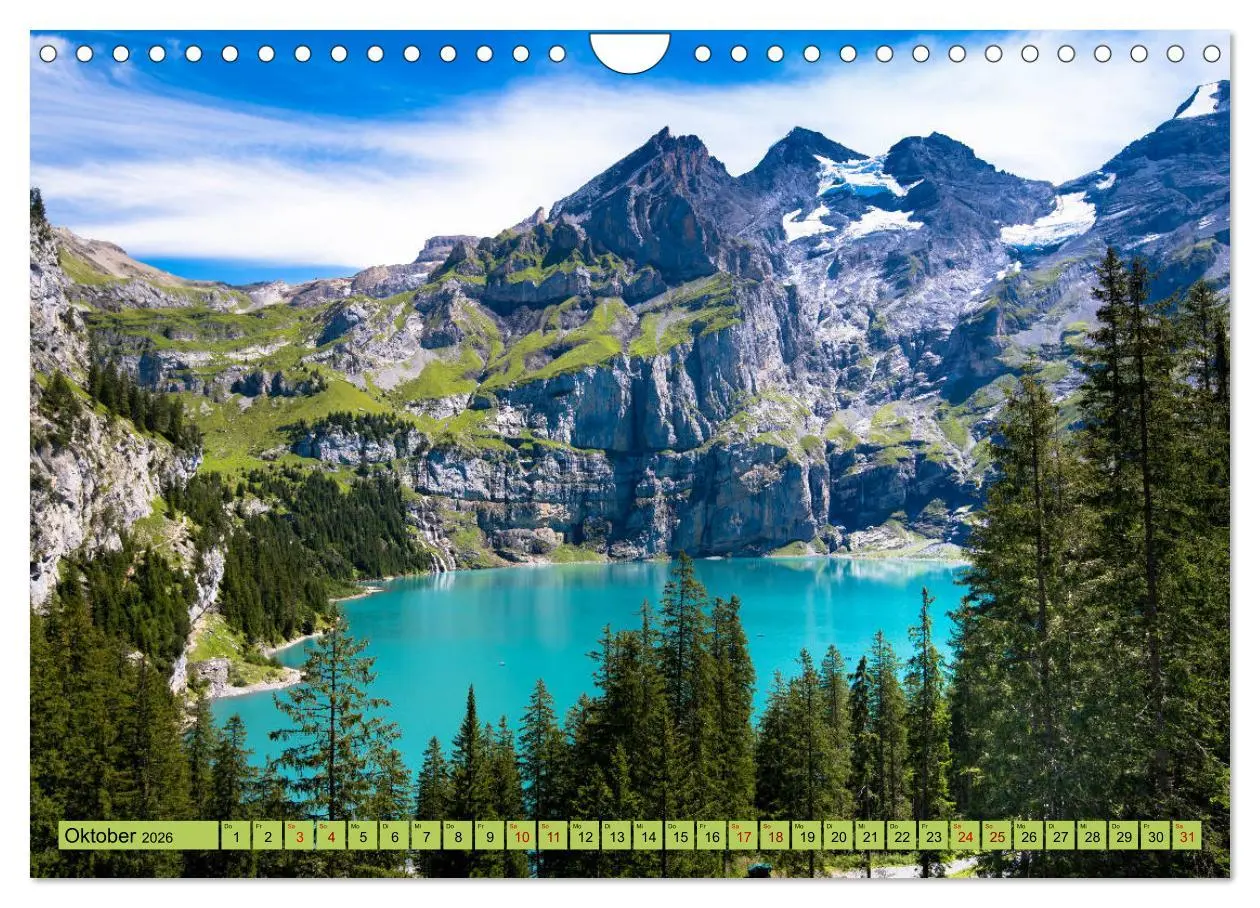 Bild: 9783457851357 | Alpentraum Kandersteg (Wandkalender 2026 DIN A4 quer), CALVENDO...