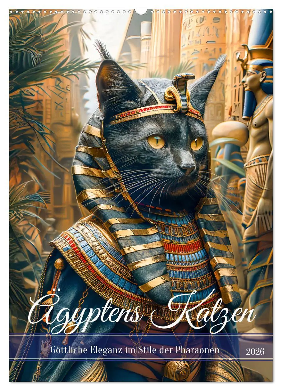 Cover: 9783516241457 | Ägyptens Katzen - Göttliche Eleganz im Stile der Pharaonen...