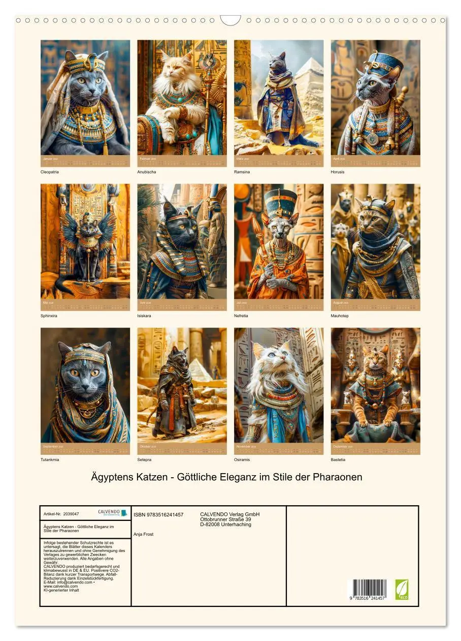 Bild: 9783516241457 | Ägyptens Katzen - Göttliche Eleganz im Stile der Pharaonen...