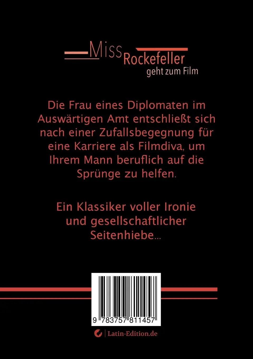 Rückseite: 9783757811457 | Miss Rockefeller geht zum Film | Artur Landsberger | Taschenbuch