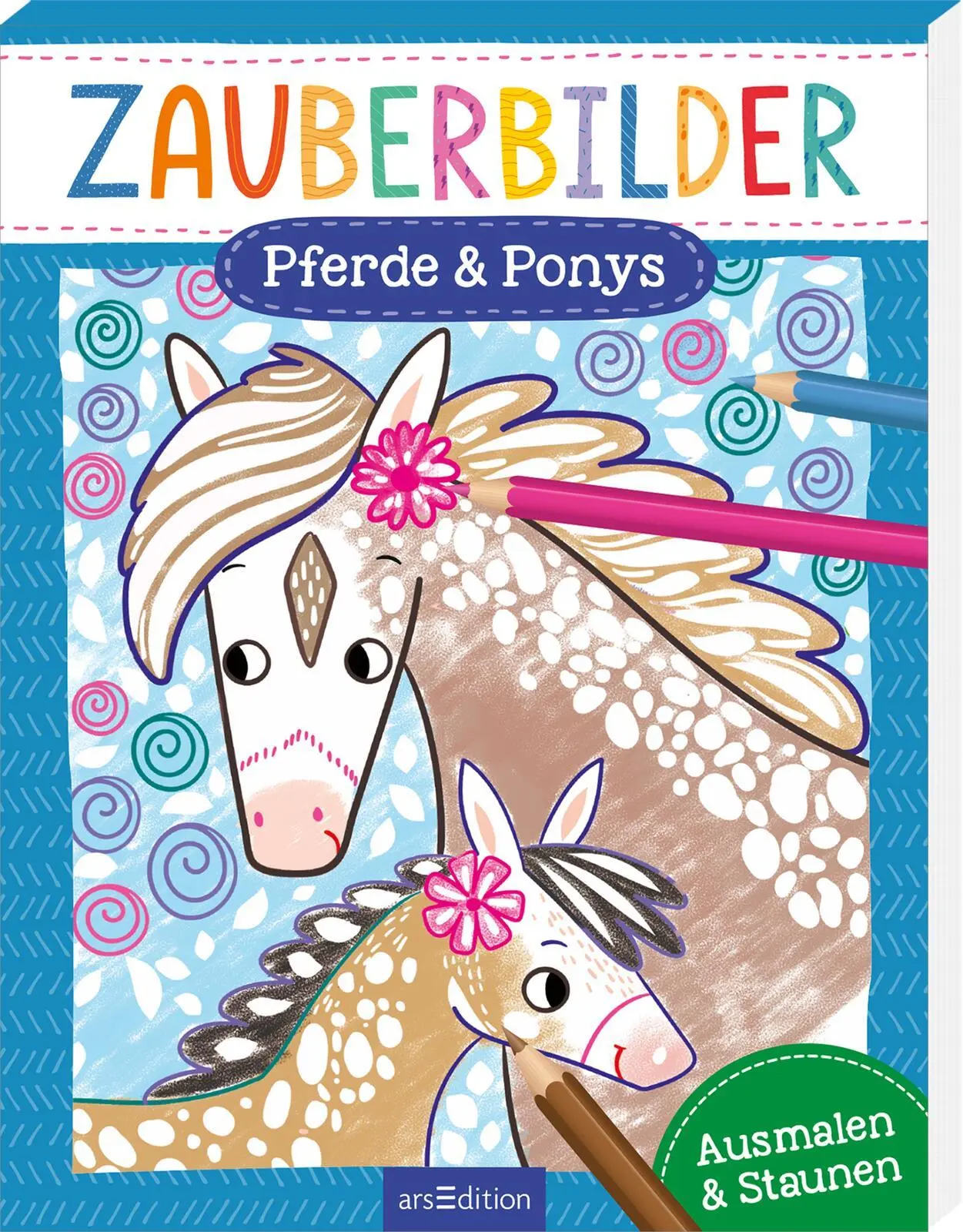 Cover: 9783845851457 | Zauberbilder - Pferde &amp; Ponys | Ausmalen &amp; Staunen | Sarah Wade | Buch