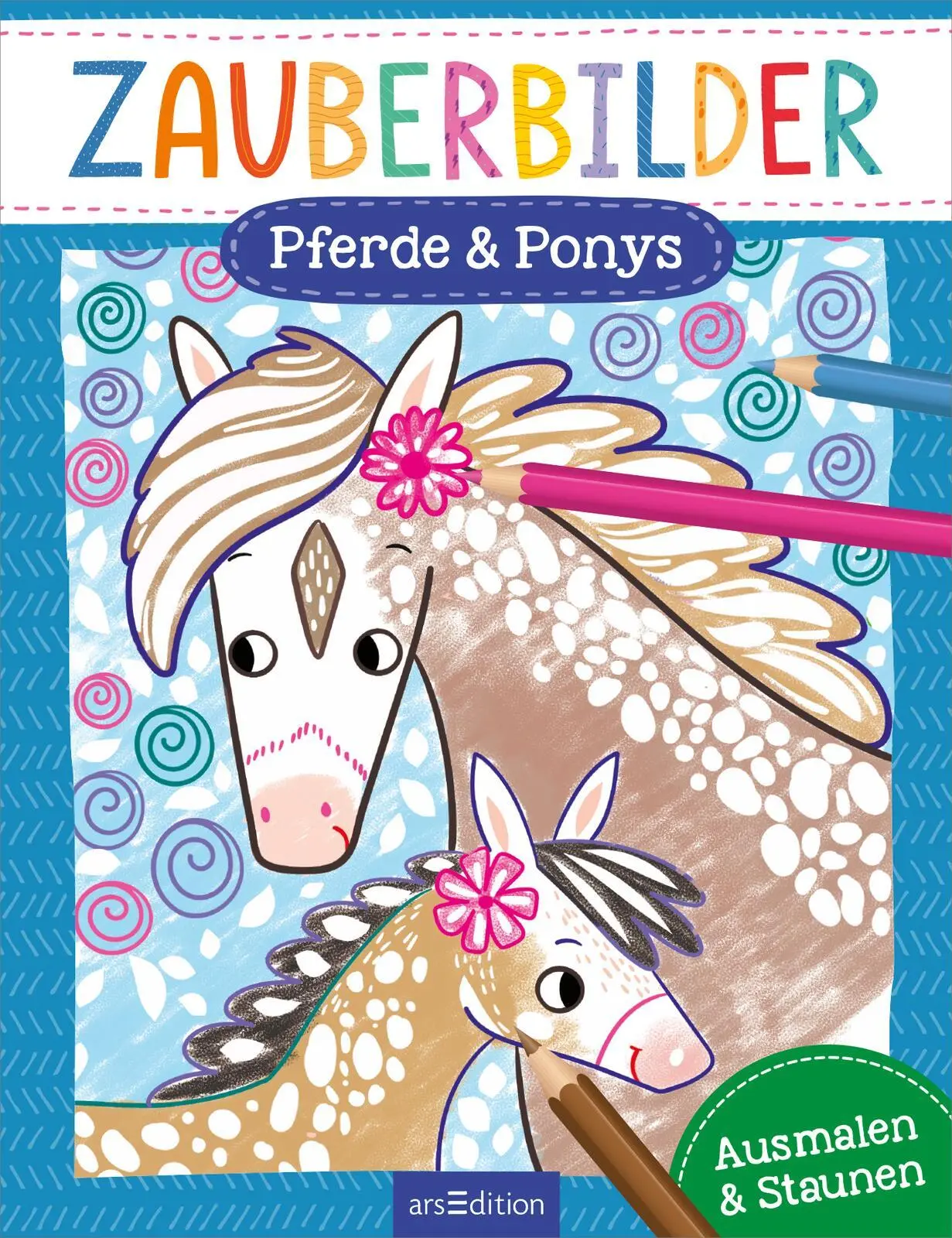 Bild: 9783845851457 | Zauberbilder - Pferde &amp; Ponys | Ausmalen &amp; Staunen | Sarah Wade | Buch