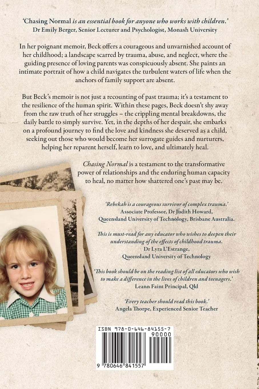 Rückseite: 9780646841557 | Chasing Normal | Beck Thompson | Taschenbuch | Englisch | 2021
