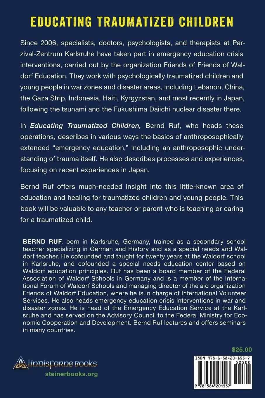 Rückseite: 9781584201557 | Educating Traumatized Children | Bernd Ruf | Taschenbuch | Englisch
