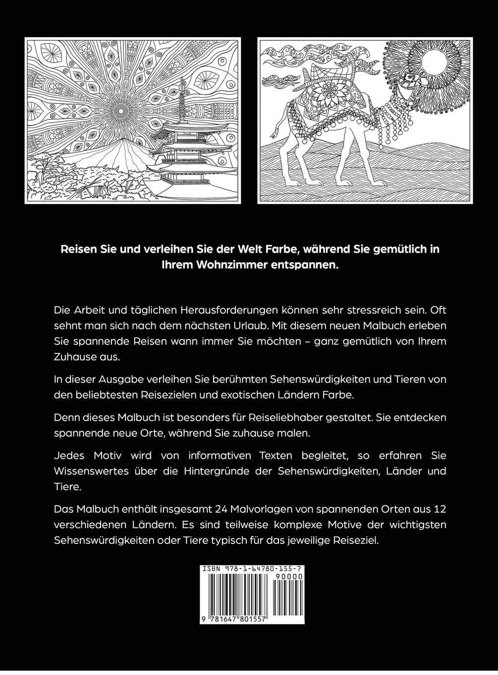 Rückseite: 9781647801557 | Die Welt ausmalen | Kreative Malfabrik | Buch | 2020
