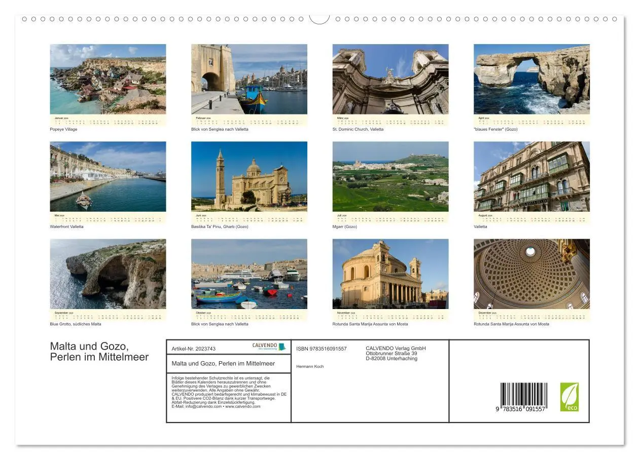 Bild: 9783516091557 | Malta und Gozo, Perlen im Mittelmeer (hochwertiger Premium...