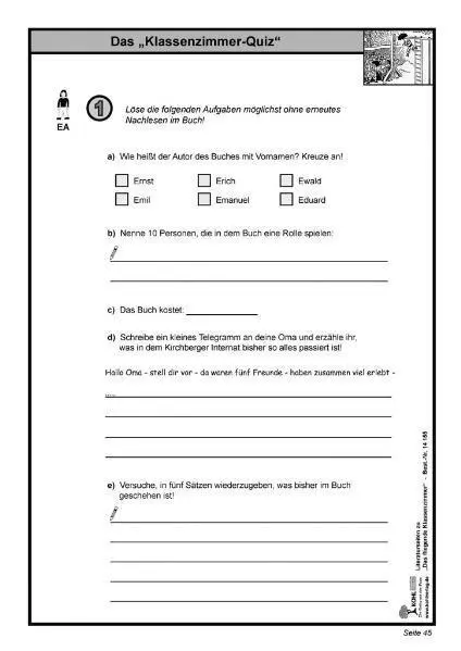 Bild: 9783866321557 | Das fliegende Klassenzimmer / Literaturseiten | Rolf Eisel | Broschüre