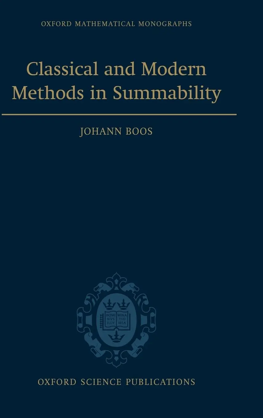 Cover: 9780198501657 | Classical and Modern Methods in Summability | Johann Boos | Buch