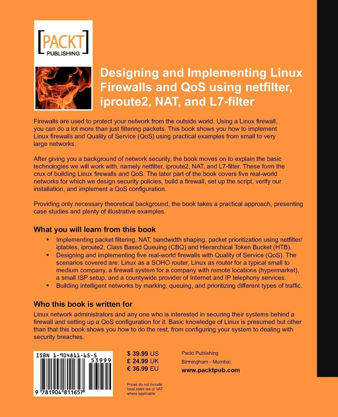 Rückseite: 9781904811657 | Designing and Implementing Linux Firewalls with Qos Using...