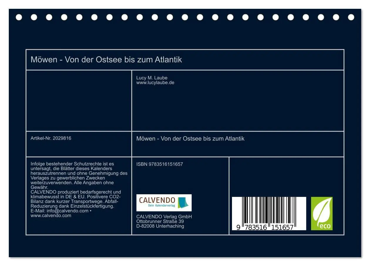 Bild: 9783516151657 | Möwen - Von der Ostsee bis zum Atlantik (Tischkalender 2026 DIN A5...