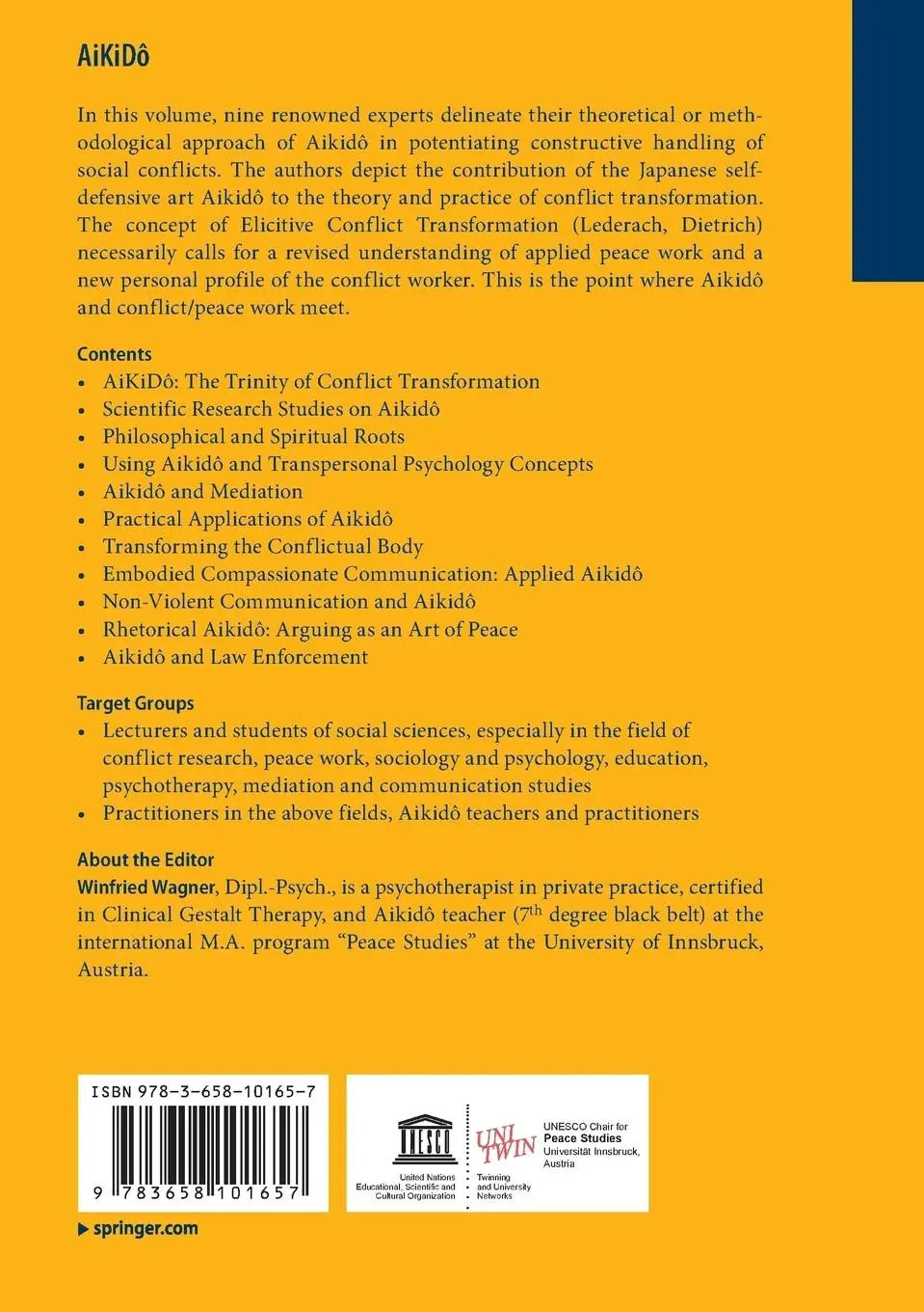 Rückseite: 9783658101657 | AiKiDô | The Trinity of Conflict Transformation | Winfried Wagner