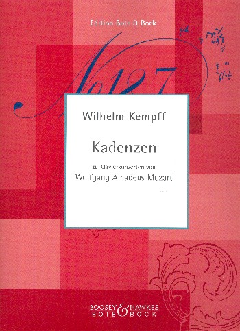 Cover: 9790202511657 | Cadenzas | to W. A. Mozart's piano concertos | Mozart | Buch