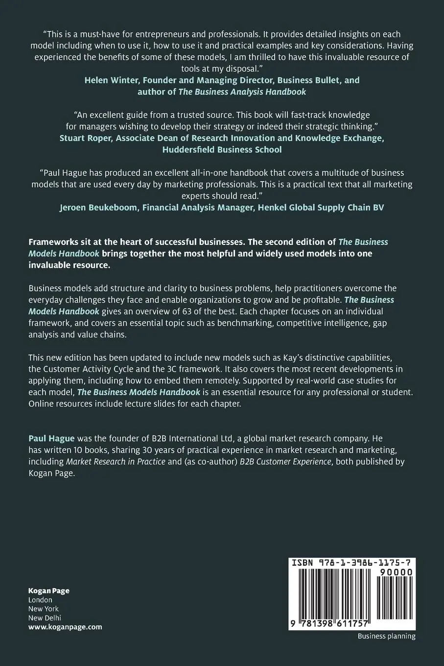 Rückseite: 9781398611757 | The Business Models Handbook | Paul Hague | Taschenbuch | Englisch