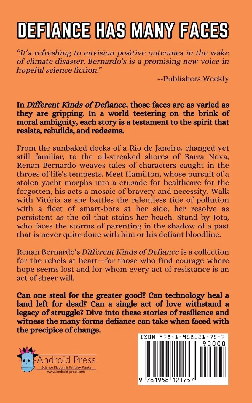 Rückseite: 9781958121757 | Different Kinds of Defiance | Renan Bernardo | Taschenbuch | Englisch