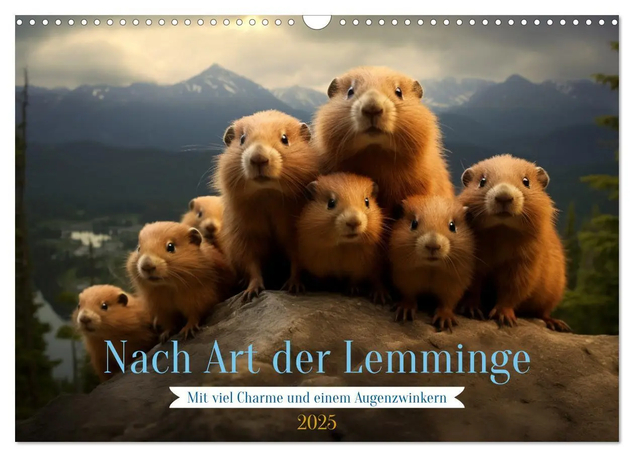 Cover: 9783383871757 | Nach Art der Lemminge (Wandkalender 2025 DIN A3 quer), CALVENDO...