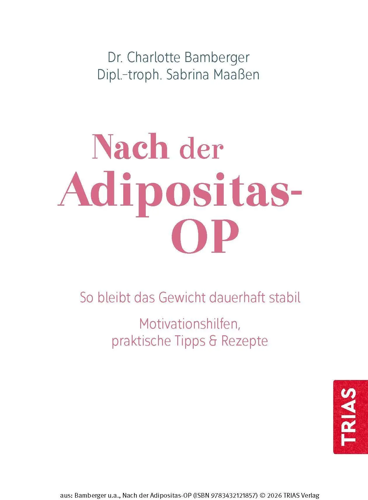 Bild: 9783432121857 | Nach der Adipositas-OP | Charlotte Bamberger (u. a.) | Taschenbuch