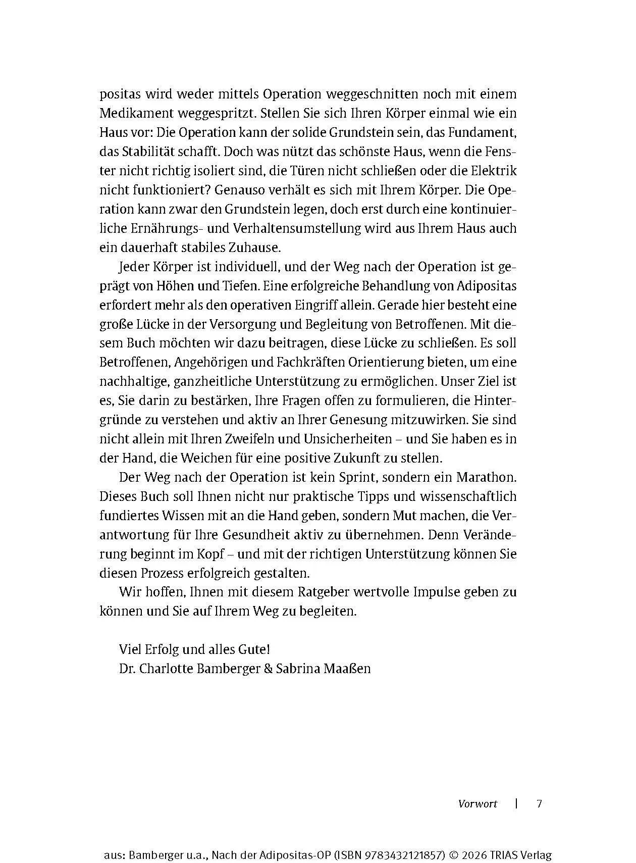 Bild: 9783432121857 | Nach der Adipositas-OP | Charlotte Bamberger (u. a.) | Taschenbuch