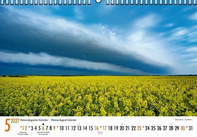 Bild: 9783443011857 | Meteorologischer Kalender 2027 Meteorological Calendar | Gesellschaft