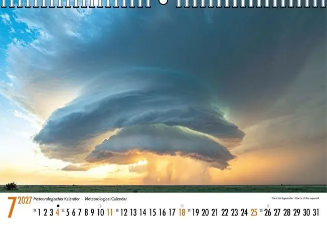 Bild: 9783443011857 | Meteorologischer Kalender 2027 Meteorological Calendar | Gesellschaft