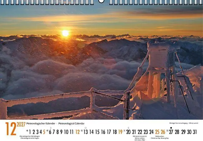 Bild: 9783443011857 | Meteorologischer Kalender 2027 Meteorological Calendar | Gesellschaft