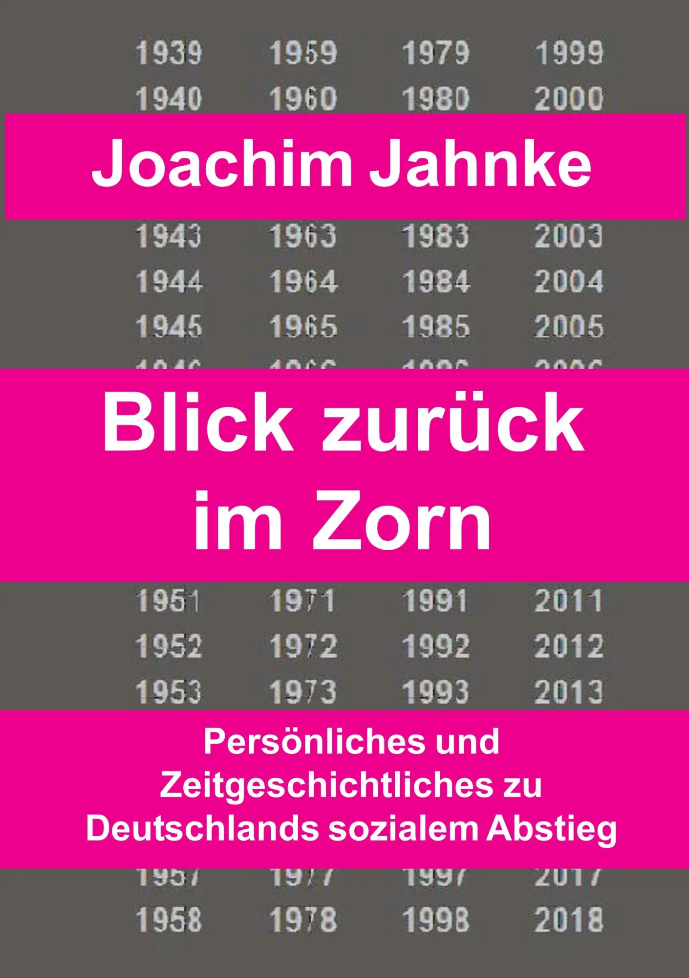 Cover: 9783752821857 | Rückblick im Zorn | Joachim Jahnke | Taschenbuch | 220 S. | Deutsch