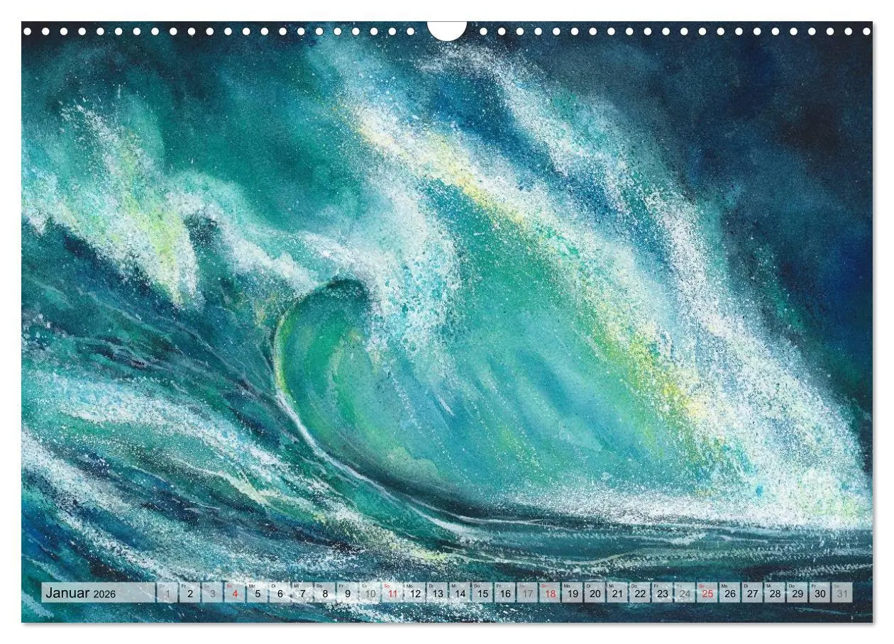Bild: 9783516051957 | Komm mit ans Meer - Aquarelle (Wandkalender 2026 DIN A3 quer),...