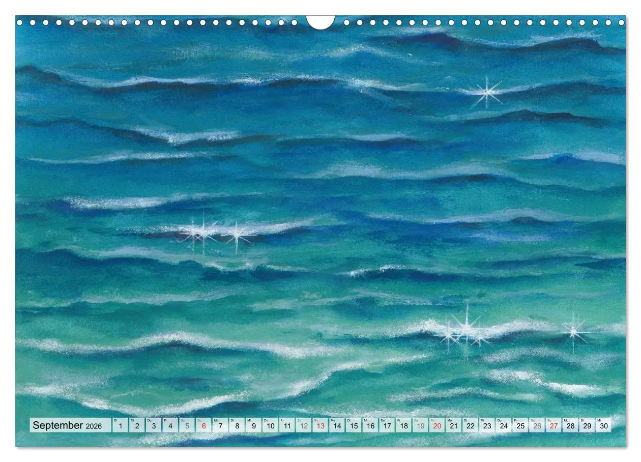 Bild: 9783516051957 | Komm mit ans Meer - Aquarelle (Wandkalender 2026 DIN A3 quer),...
