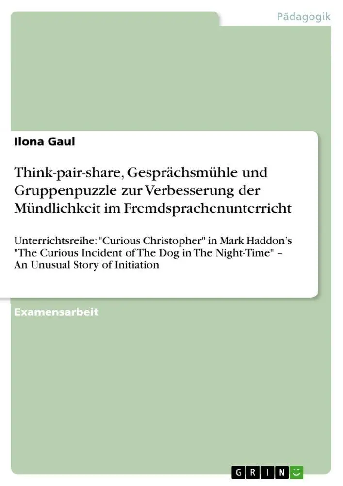 Cover: 9783656021957 | Think-pair-share, Gesprächsmühle und Gruppenpuzzle zur Verbesserung...