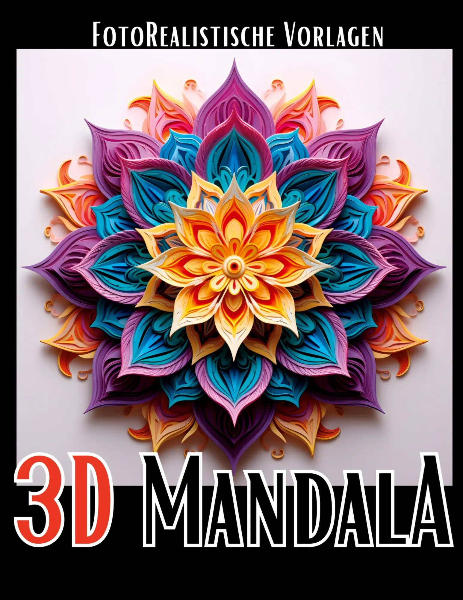 Cover: 9783384042057 | 3D Mandala Malbuch ¿Black &amp; White¿ | Lucy´s Schwarze Malbücher | Buch