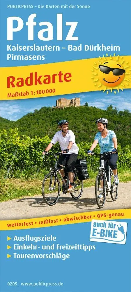 Cover: 9783747302057 | Pfalz, Kaiserslautern - Bad Dürkheim, Pirmasens 1 : 100.000 | Radkarte