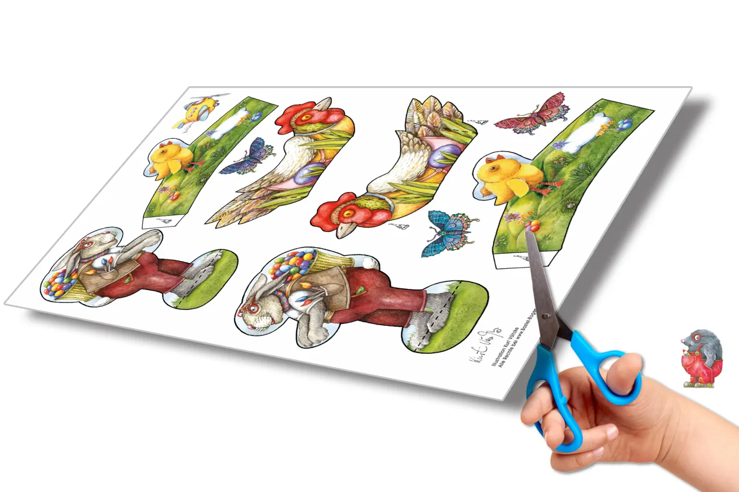 Bild: 4280000272157 | Ostern Bastelbogen Körbchen und Eierbecher | ATELIER COLOR | Deutsch