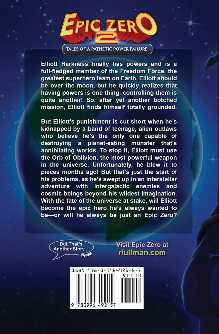 Rückseite: 9780996492157 | Epic Zero 2 | Tales of a Pathetic Power Failure | R. L. Ullman | Buch