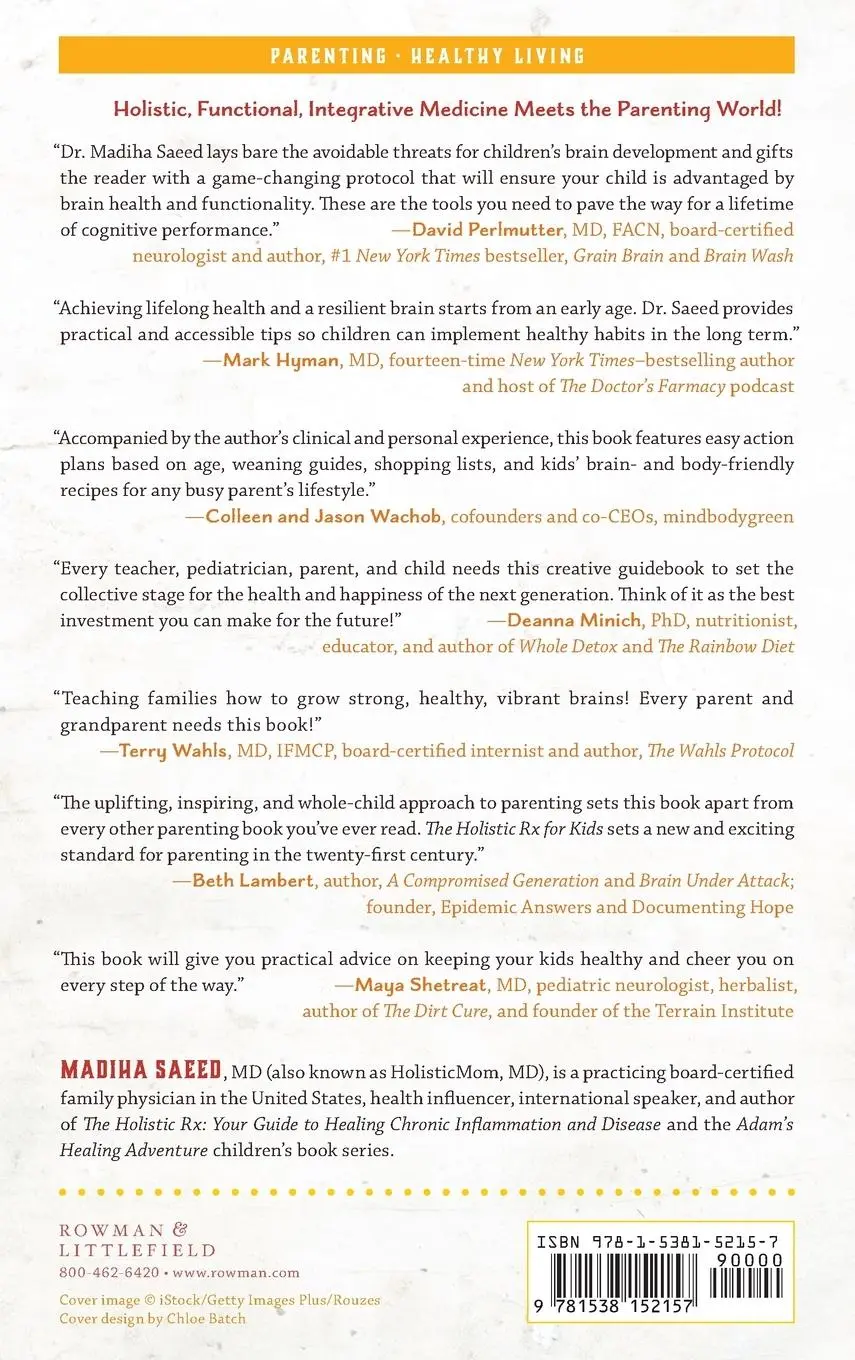 Rückseite: 9781538152157 | The Holistic Rx for Kids | Madiha M. Saeed | Buch | Gebunden | 2021