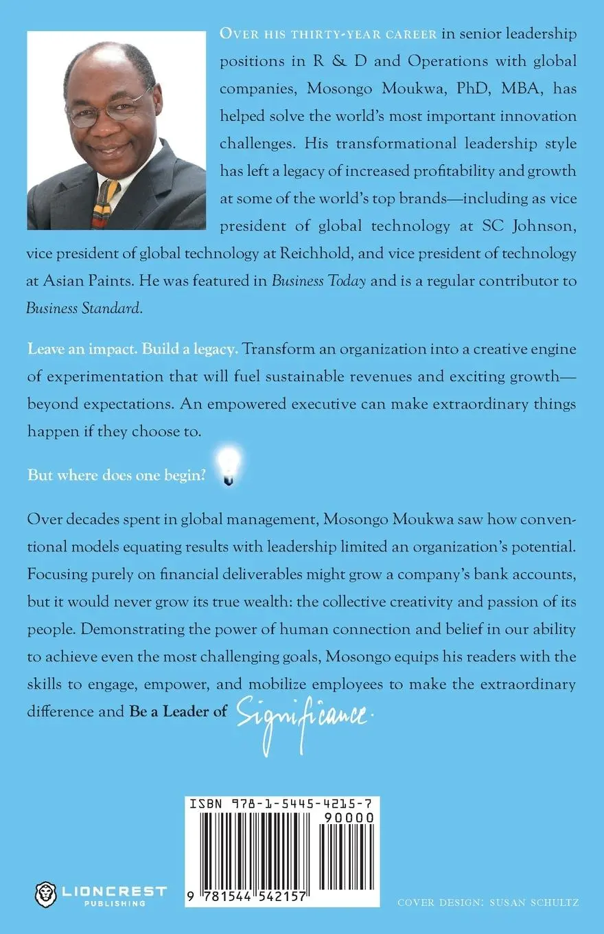 Rückseite: 9781544542157 | Be a Leader of Significance | Build Your Legacy, Leave an Impact