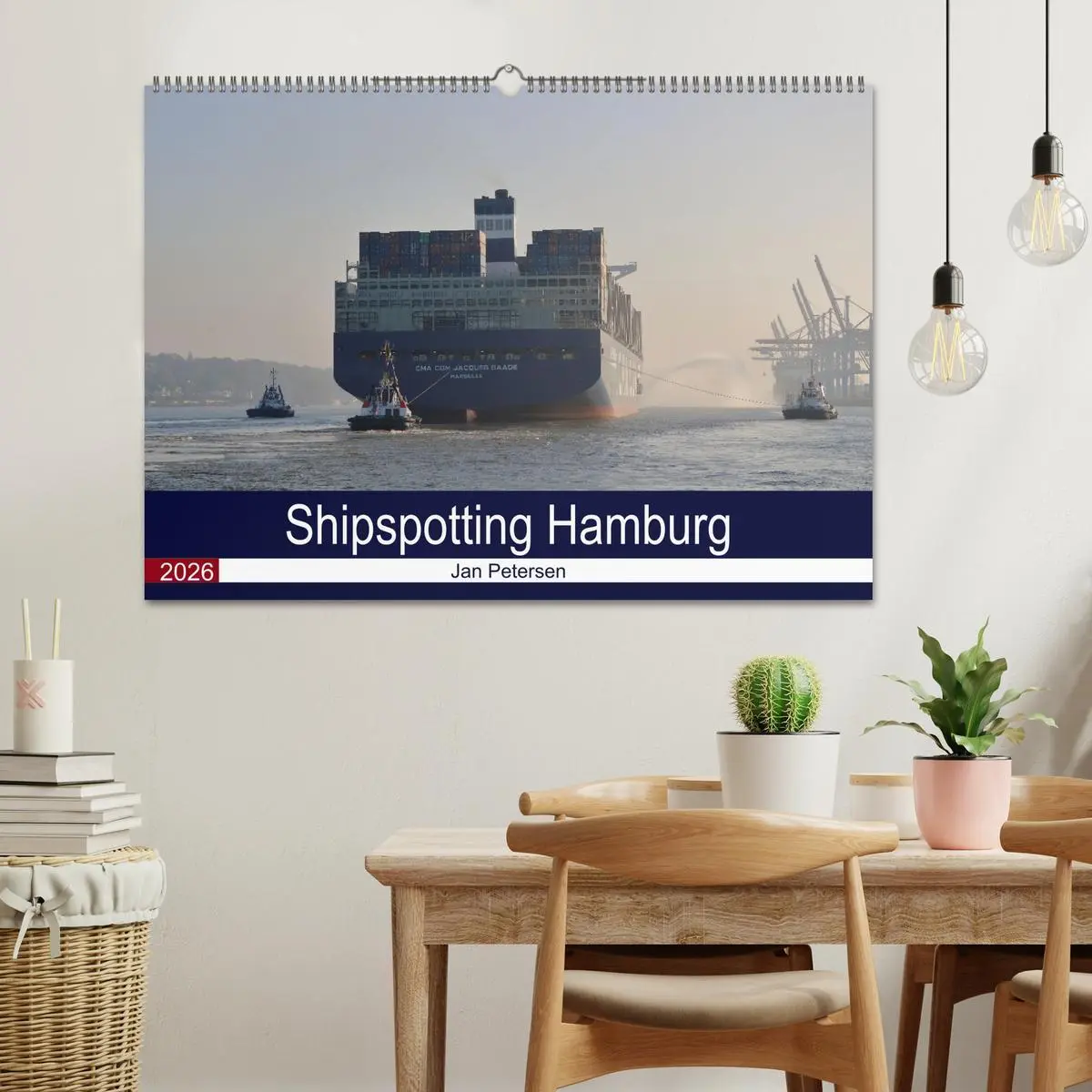 Bild: 9783457602157 | Shipspotting Hamburg (Wandkalender 2026 DIN A2 quer), CALVENDO...