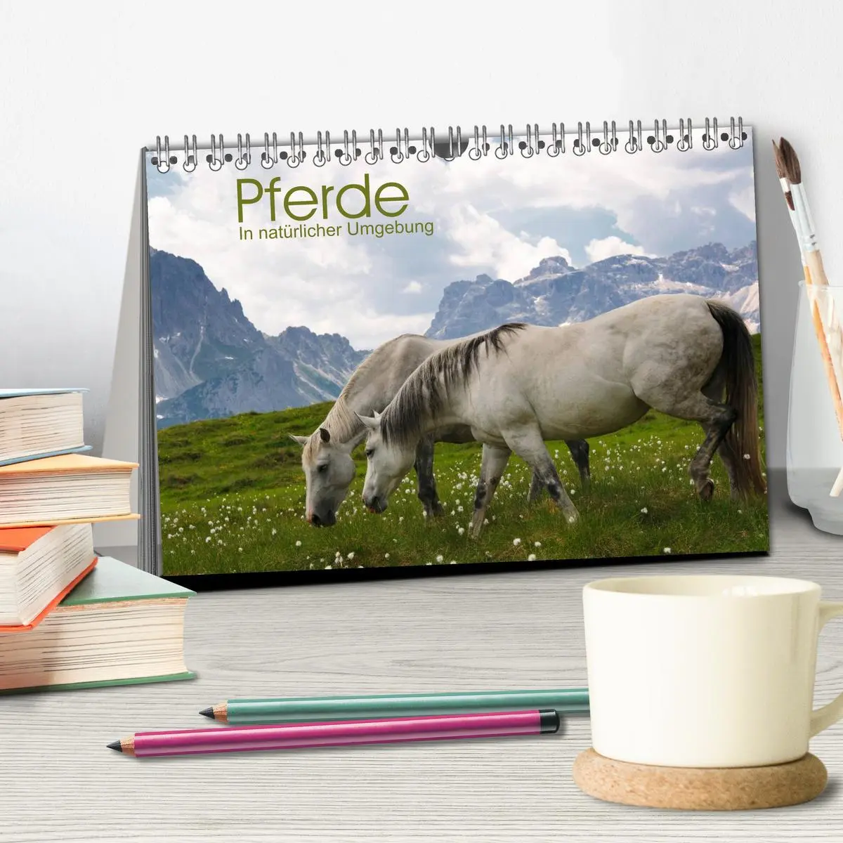 Bild: 9783516002157 | Pferde - In natürlicher Umgebung (Tischkalender 2026 DIN A5 quer),...