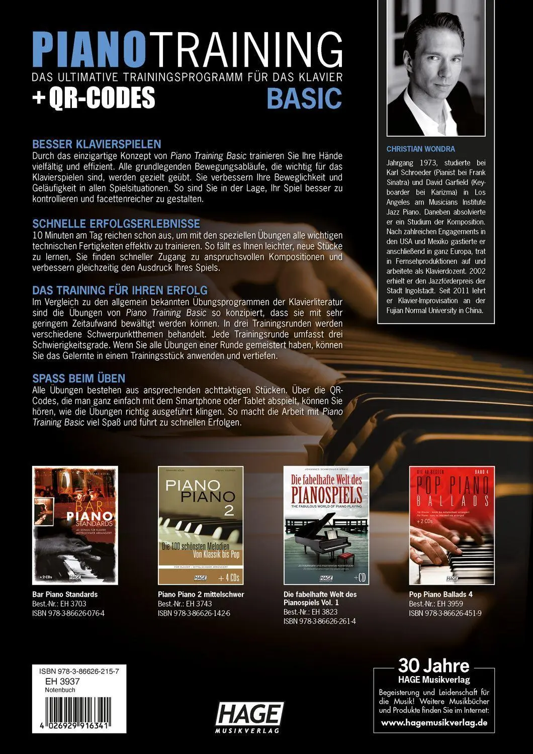 Bild: 9783866262157 | Piano Training Basic (mit CD) | Christian Wondra | Broschüre | 52 S.
