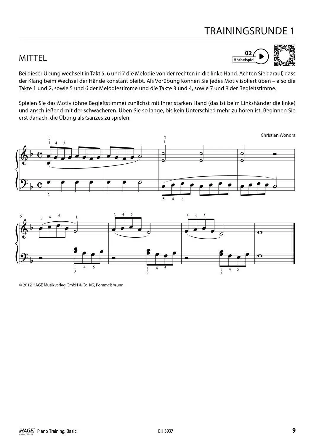 Bild: 9783866262157 | Piano Training Basic (mit CD) | Christian Wondra | Broschüre | 52 S.