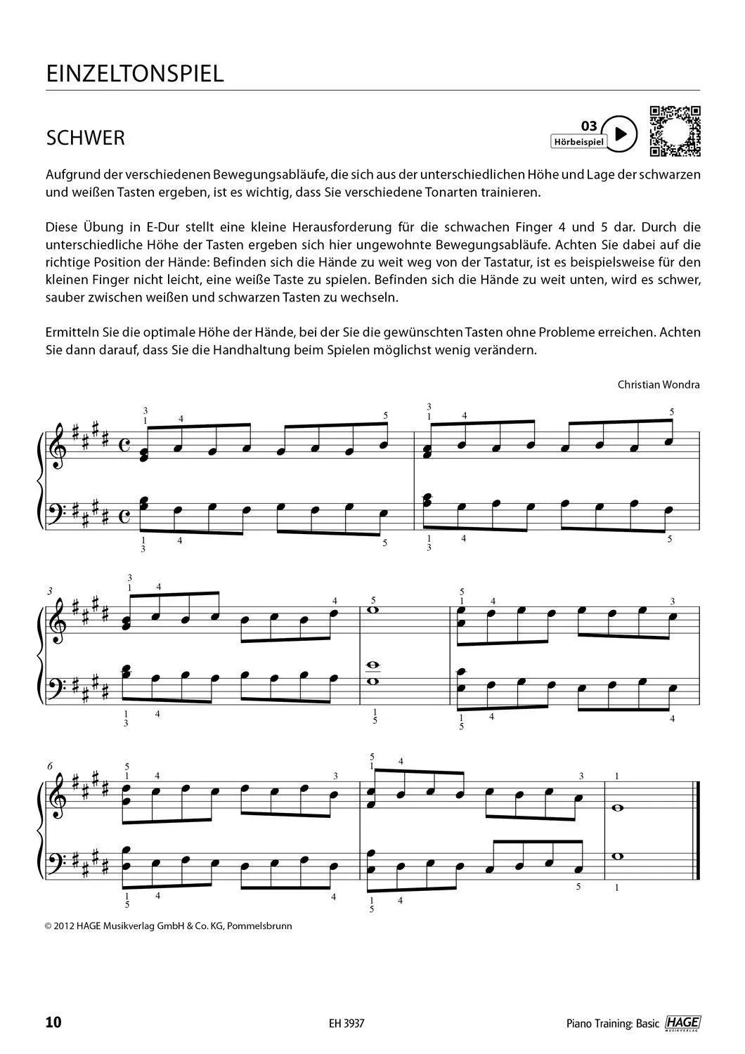 Bild: 9783866262157 | Piano Training Basic (mit CD) | Christian Wondra | Broschüre | 52 S.