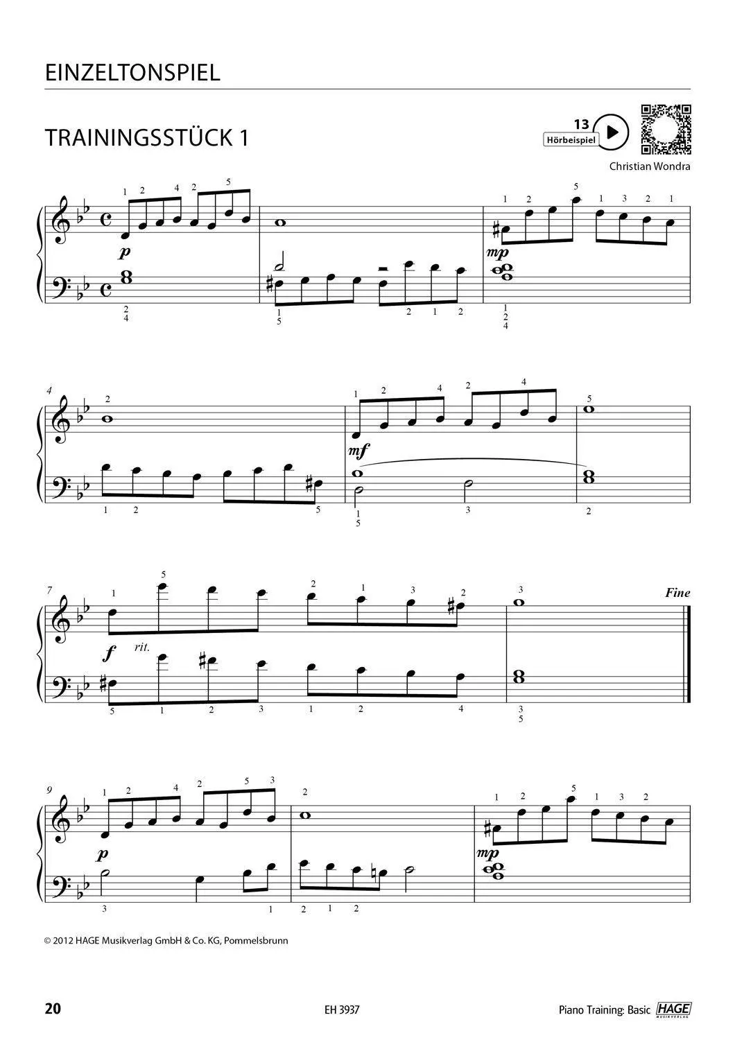Bild: 9783866262157 | Piano Training Basic (mit CD) | Christian Wondra | Broschüre | 52 S.