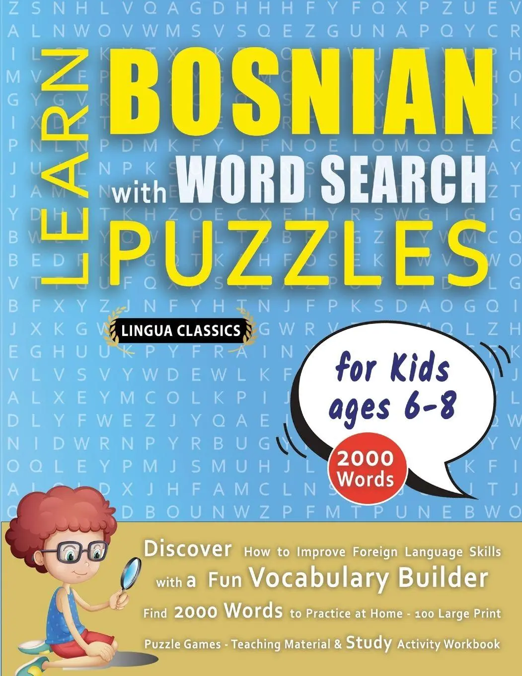 Cover: 9798349042157 | LEARN BOSNIAN WITH WORD SEARCH PUZZLES FOR KIDS 6 - 8 - Discover...
