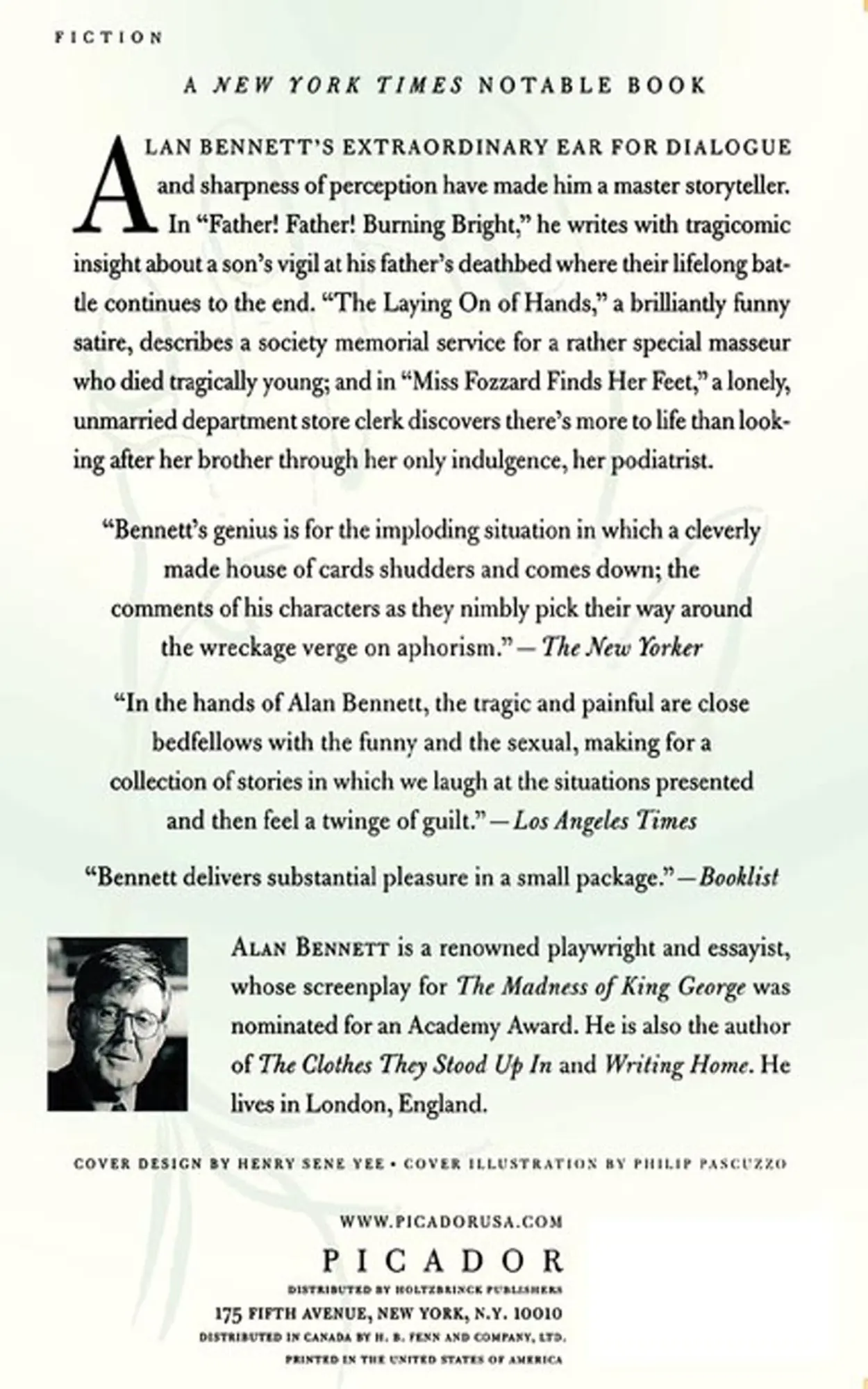 Rückseite: 9780312422257 | The Laying on of Hands | Stories | Alan Bennett | Taschenbuch | 199 S.
