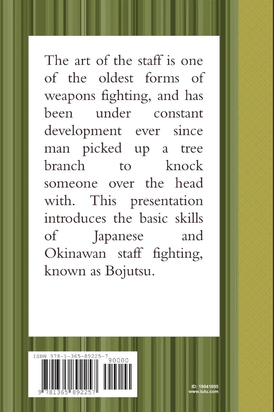 Rückseite: 9781365892257 | ¿¿¿ ¿¿ Kobudo | Bojutsu | Uematsu And Swift | Taschenbuch | Englisch
