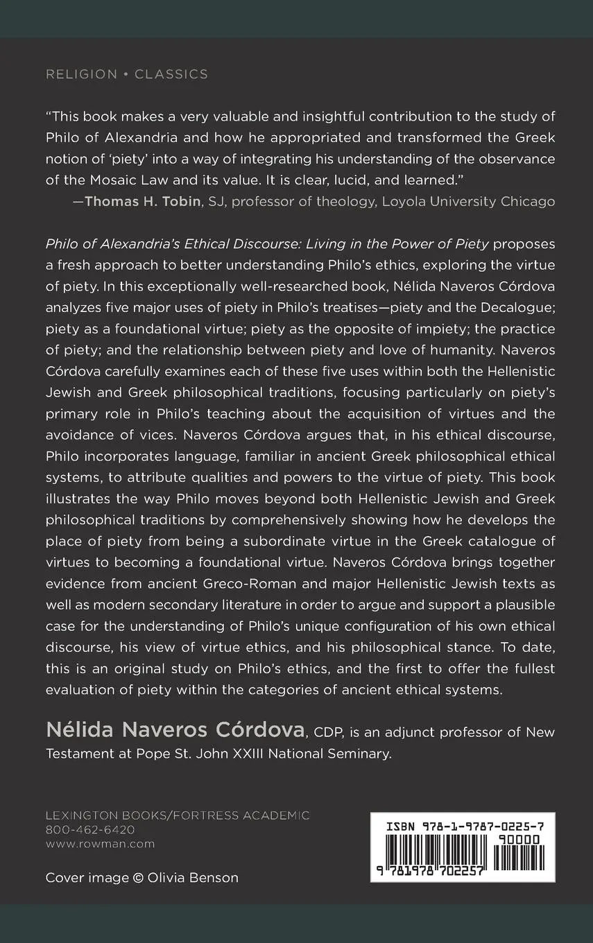 Rückseite: 9781978702257 | Philo of Alexandria's Ethical Discourse | Living in the Power of Piety