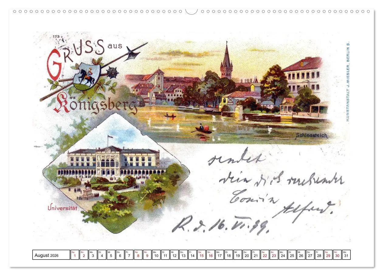 Bild: 9783457832257 | Gruss aus Königsberg (Wandkalender 2026 DIN A2 quer), CALVENDO...