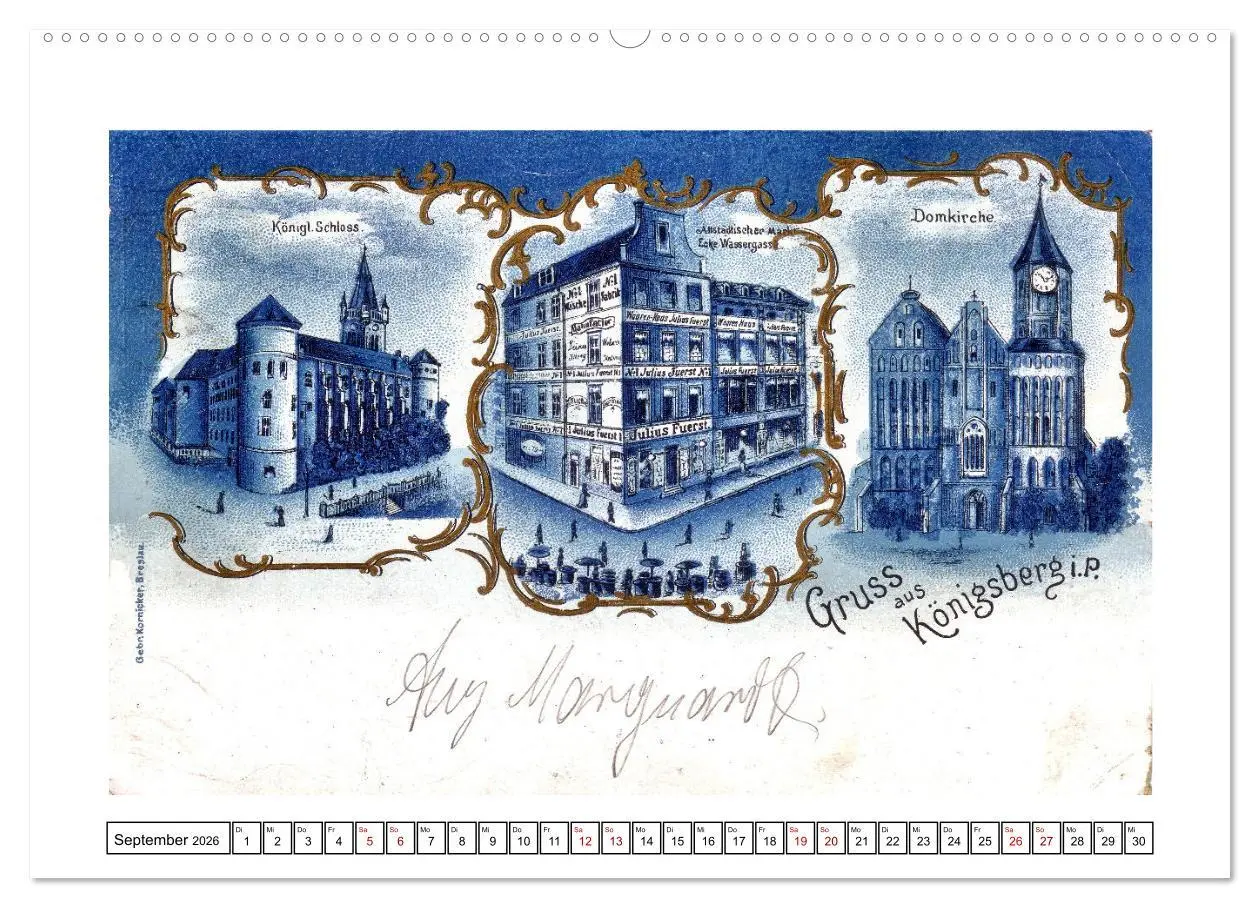 Bild: 9783457832257 | Gruss aus Königsberg (Wandkalender 2026 DIN A2 quer), CALVENDO...
