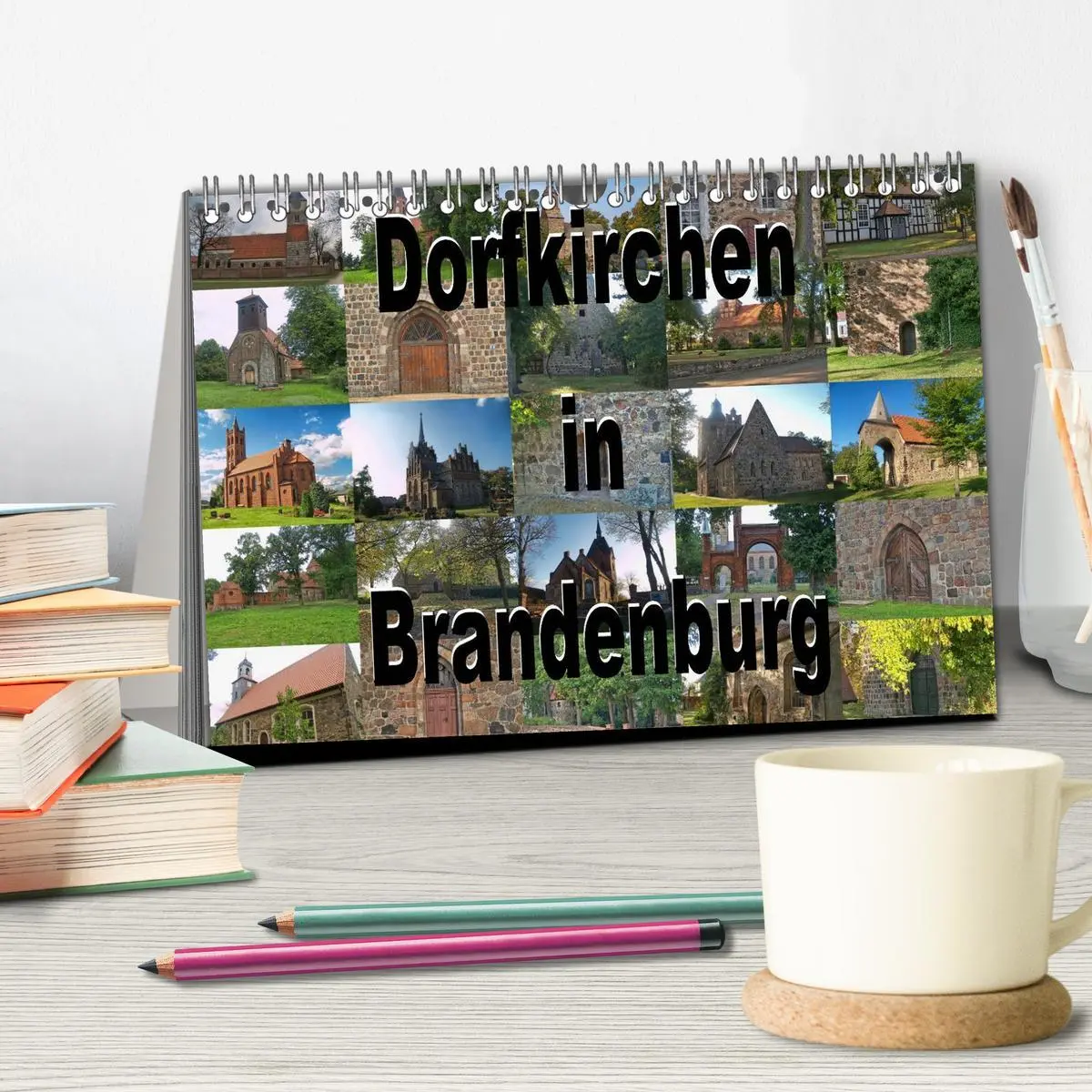 Bild: 9783516162257 | Dorfkirchen in Brandenburg (Tischkalender 2026 DIN A5 quer),...