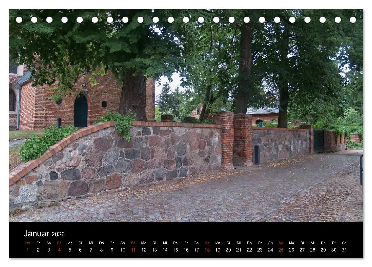Bild: 9783516162257 | Dorfkirchen in Brandenburg (Tischkalender 2026 DIN A5 quer),...