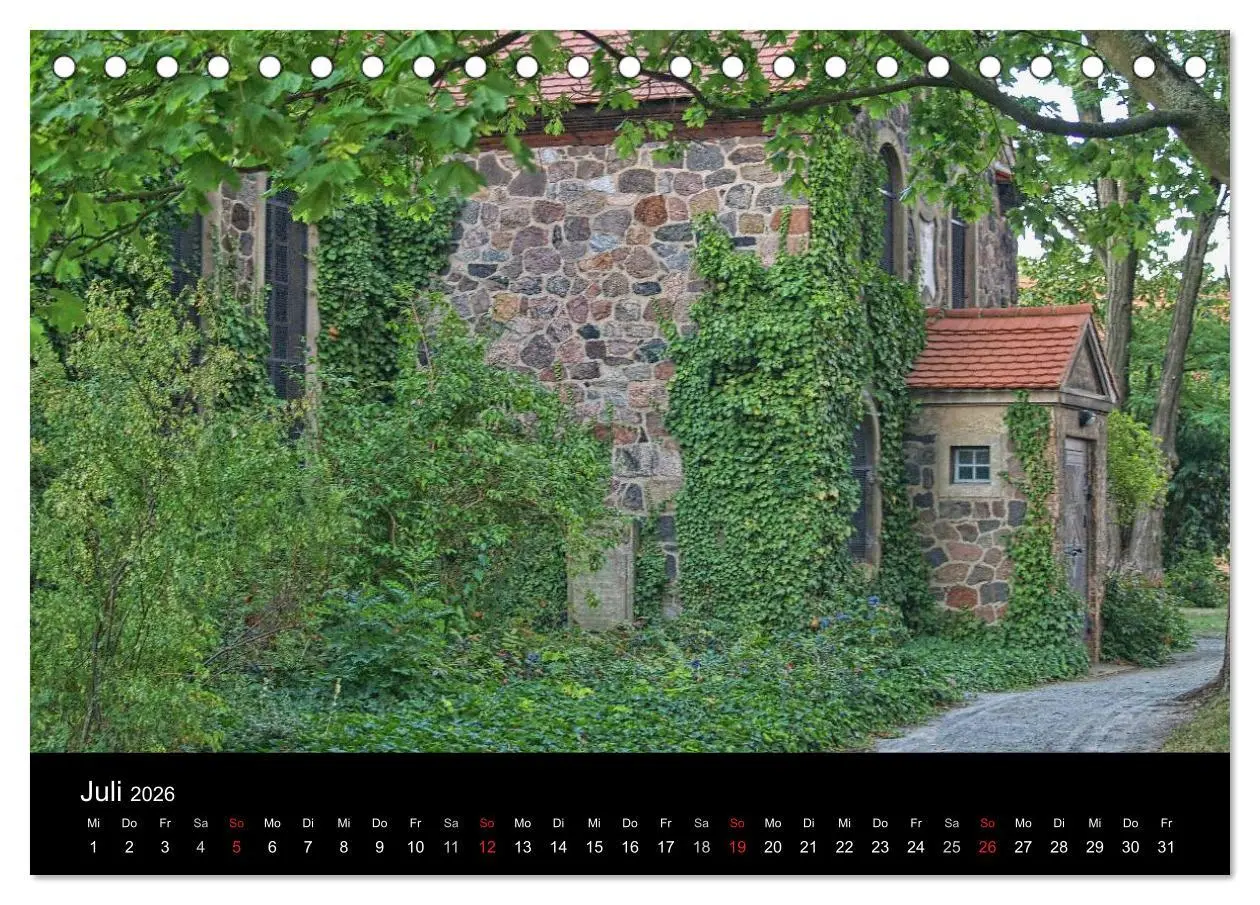 Bild: 9783516162257 | Dorfkirchen in Brandenburg (Tischkalender 2026 DIN A5 quer),...
